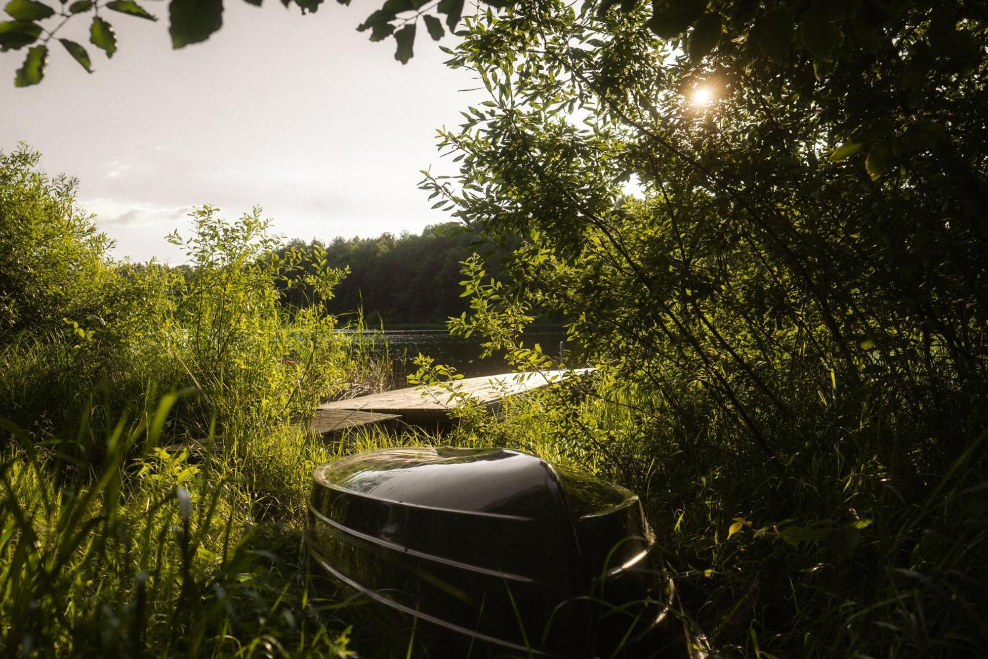 Domek Dla Pary Kaszuby Linia Brzegowa Jezioro Prywatny Las Roztoka  Exterior foto